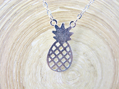 Pineapple Filigree 925 Sterling Silver Pendant Necklace