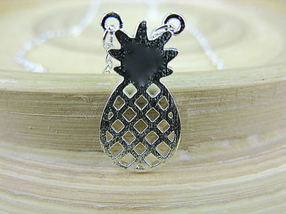 Pineapple Filigree 925 Sterling Silver Pendant Necklace