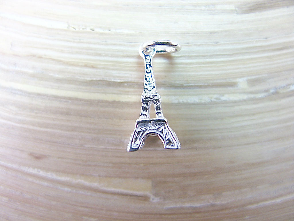 3D Eiffel Tower 925 Sterling Silver Pendant