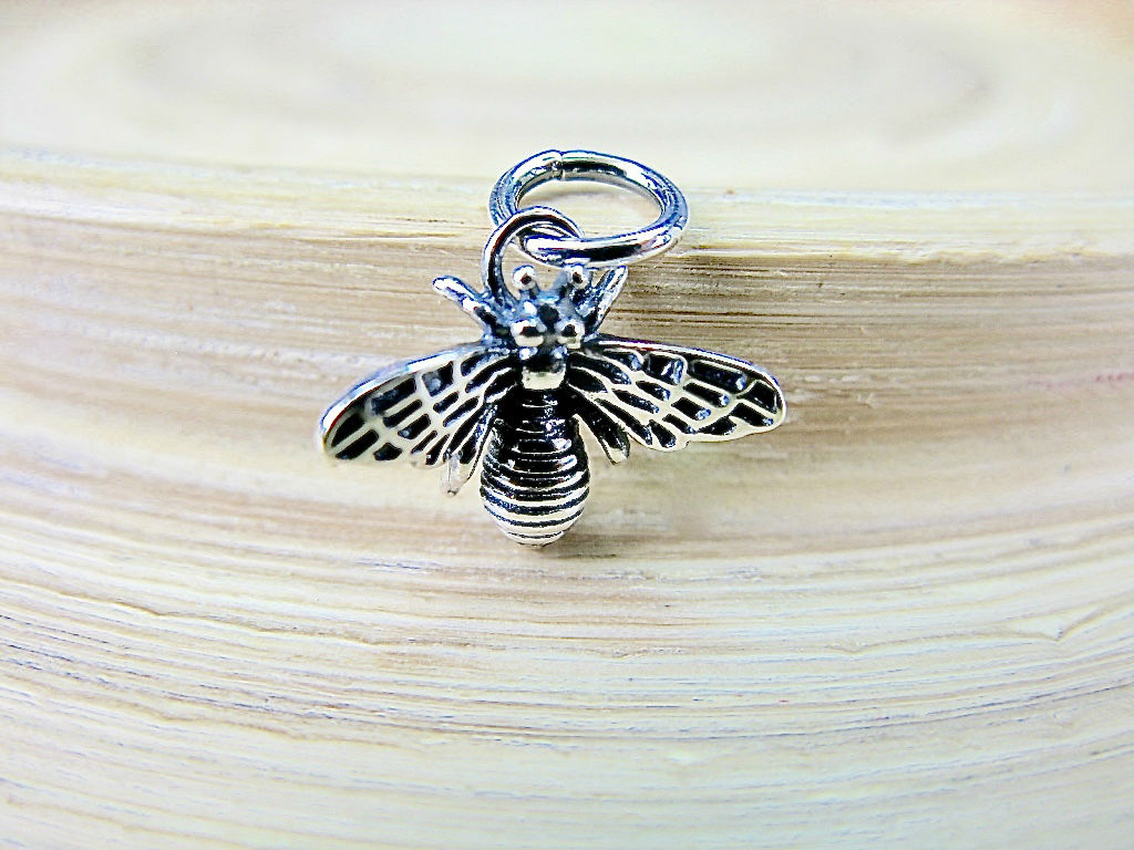 Fly Insect 925 Sterling Silver Pendant Necklace