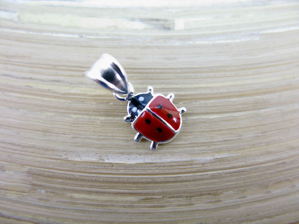 Red Ladybug 925 Sterling Silver Pendant