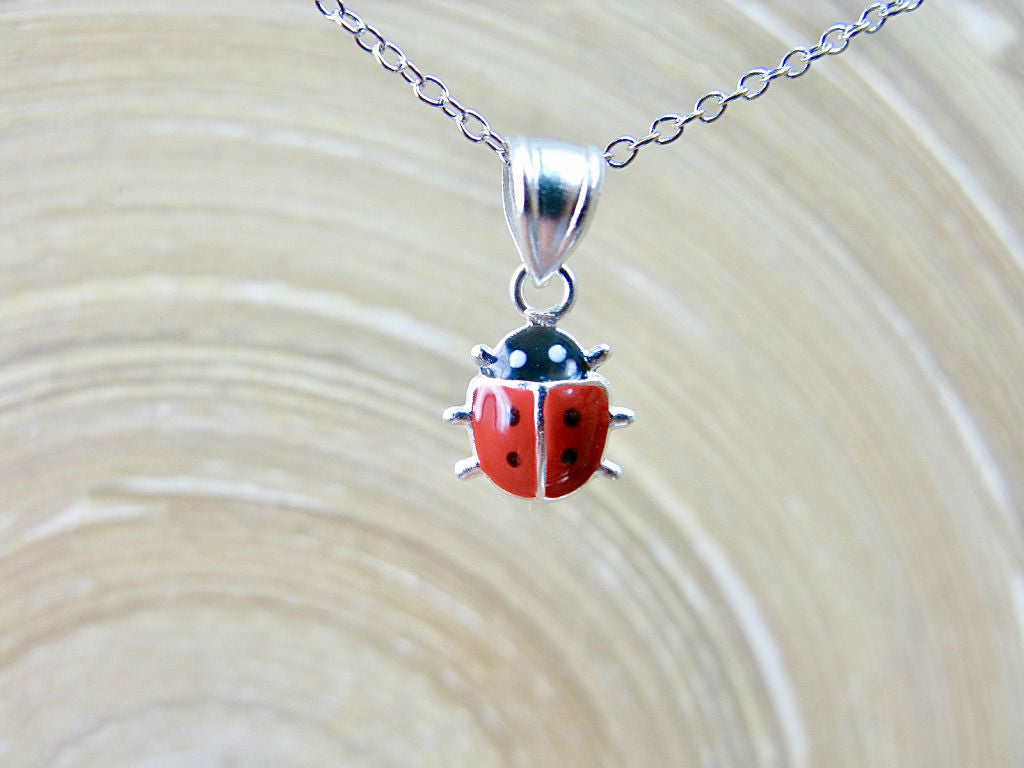 Red Ladybug 925 Sterling Silver Pendant