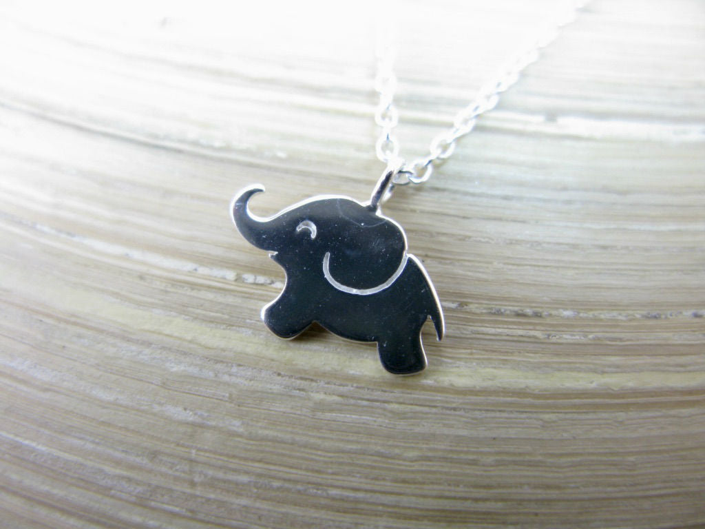 Elephant Pendant Chain Necklace in 925 Sterling Silver