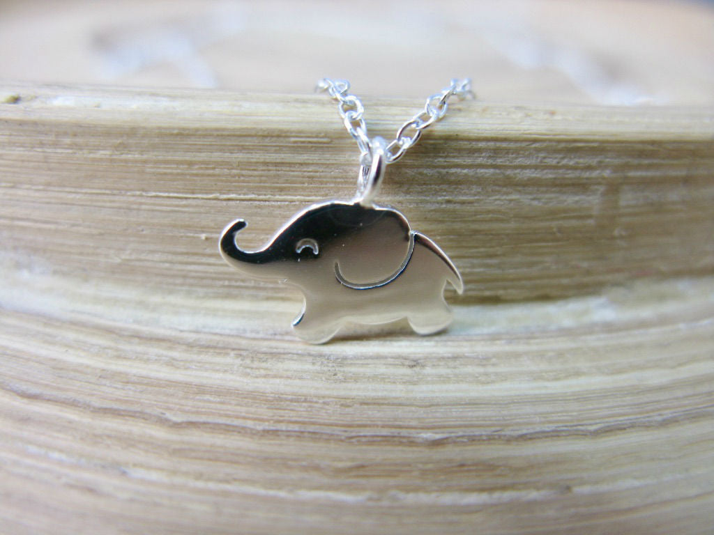 Elephant Pendant Chain Necklace in 925 Sterling Silver