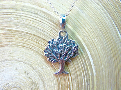 Tree of Life Pendant Chain Necklace in 925 Sterling Silver