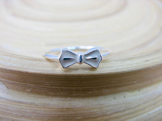 Ribbon Bow 925 Sterling Silver Ring