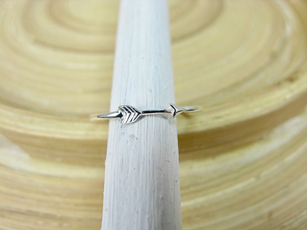 Arrow And Heart Two Way Ring in 925 Sterling Silver