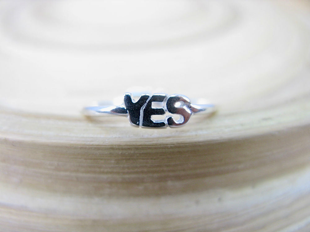 Yes And No Two Way Ring in 925 Sterling Silver