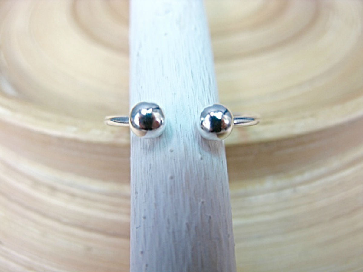 Double Balls 925 Sterling Silver Ring