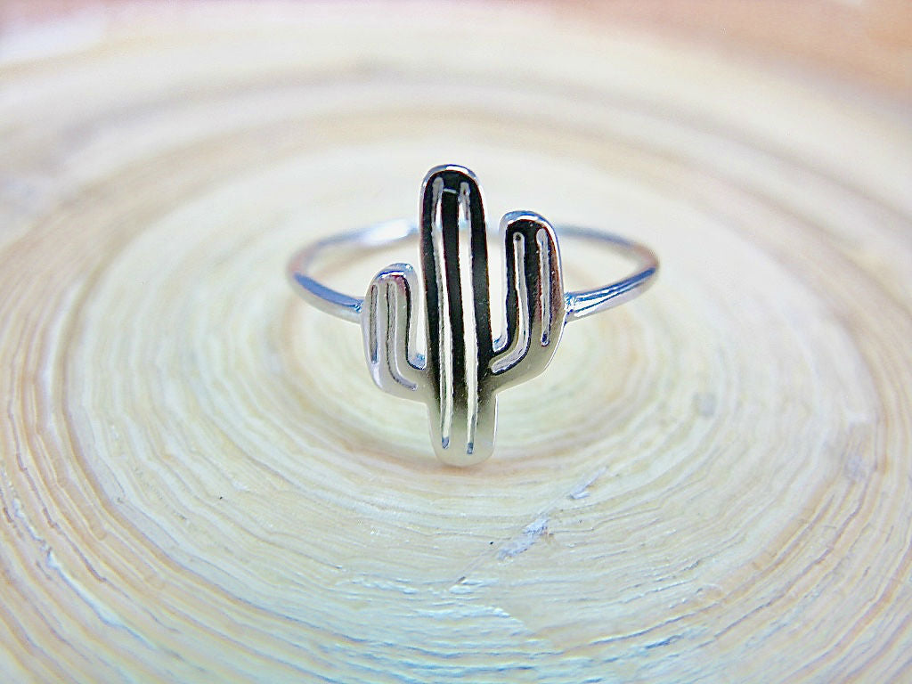 Cactus Ring 925 Sterling Silver