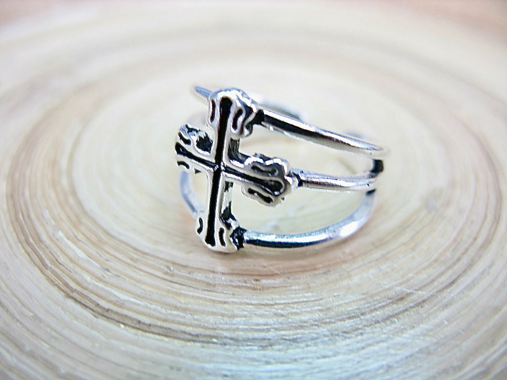 Cross 925 Sterling Silver Ring