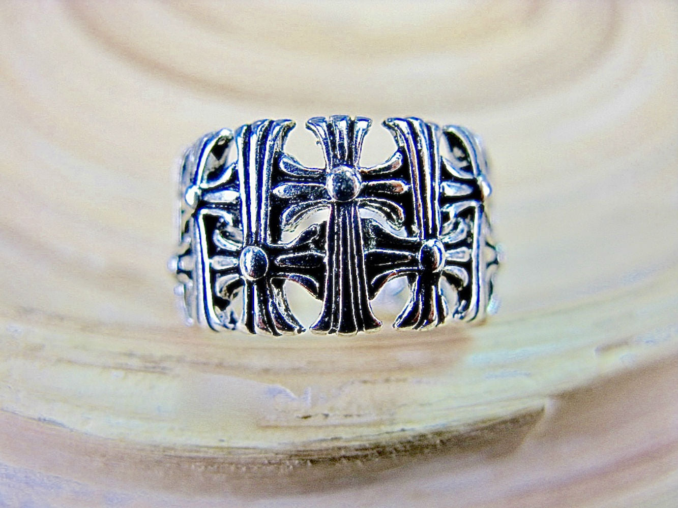Cross Eternity 925 Sterling Silver Ring