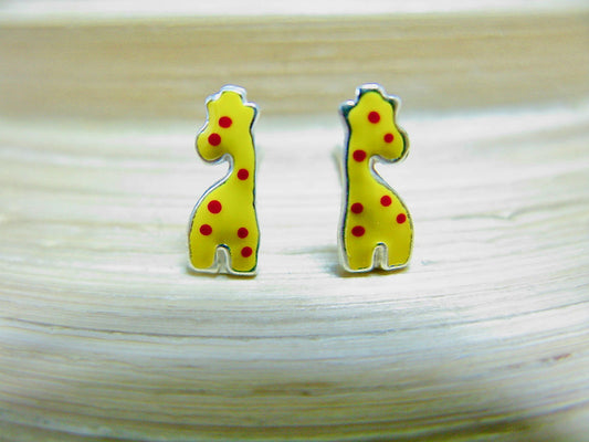 Giraffe 925 Sterling Silver Stud Earrings