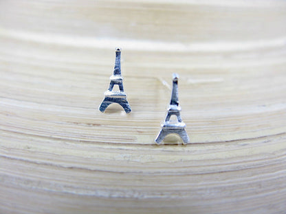 Eiffel Tower 925 Sterling Silver Stud Earrings