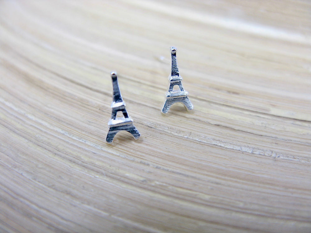 Eiffel Tower 925 Sterling Silver Stud Earrings