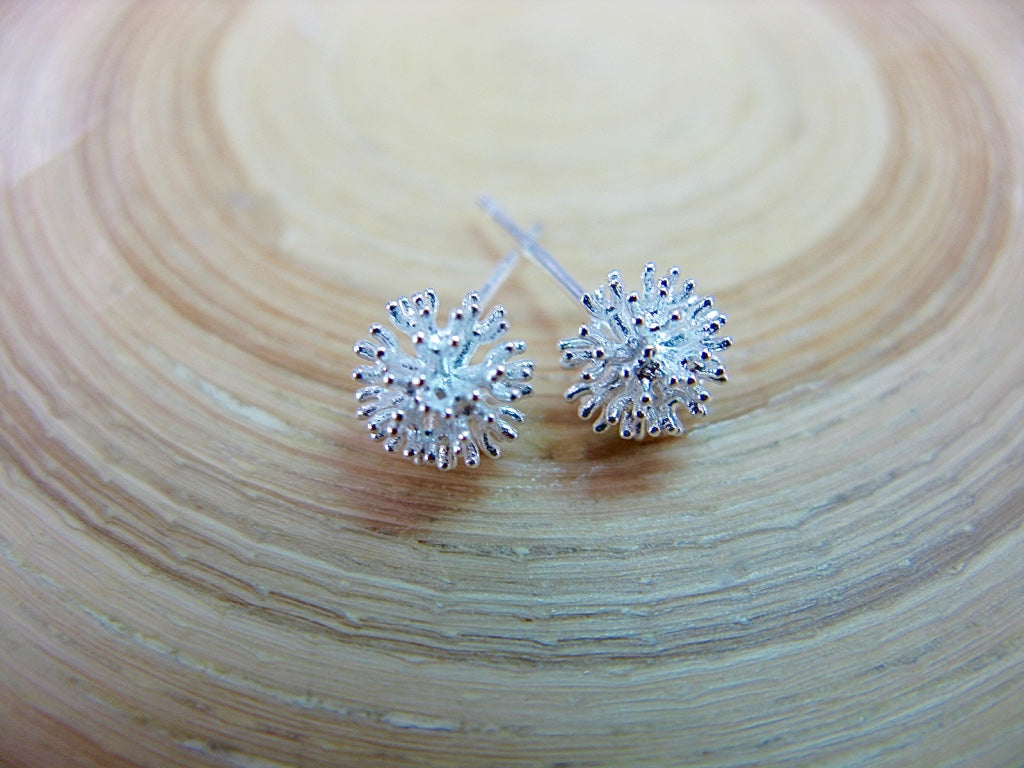 Abstract Flower Firework 925 Sterling Silve Stud Earrings