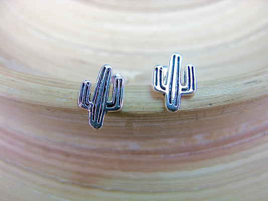 Cactus 925 Sterling Silver Stud Earrings
