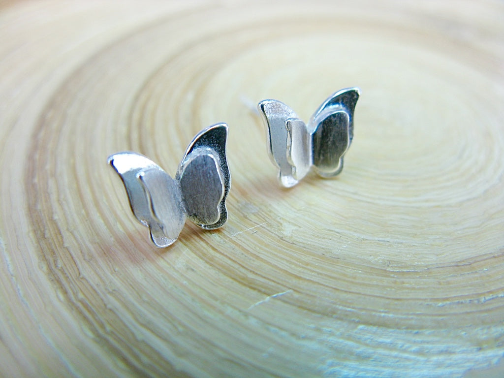 Butterfly 925 Sterling Silver Stud Earrings