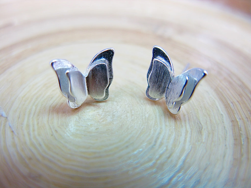 Butterfly 925 Sterling Silver Stud Earrings