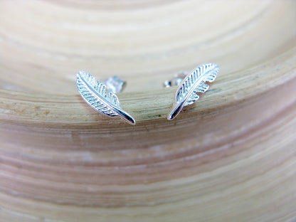 Leaf 925 Sterling Silver Stud Earrings