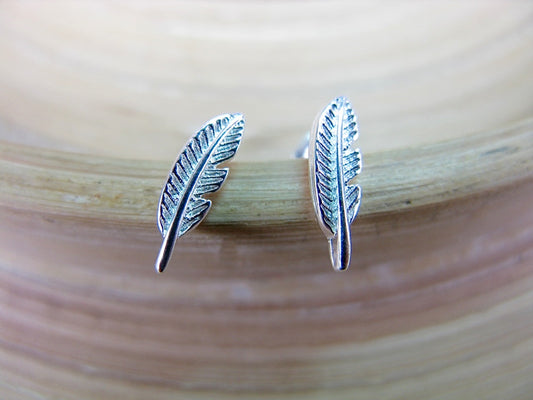 Leaf 925 Sterling Silver Stud Earrings