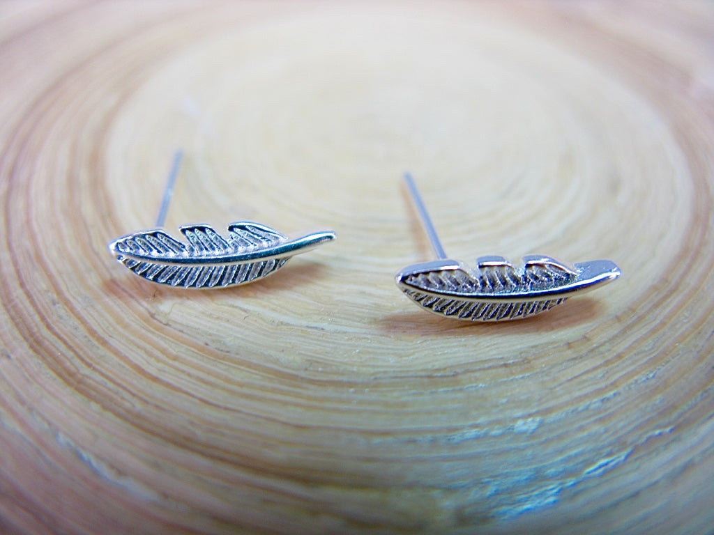 Leaf 925 Sterling Silver Stud Earrings